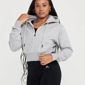 Oner Active Classic Lounge Cropped Zip Through Hoodie